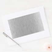 ステンレススティールテクスチャ 長方形シール (封筒)
