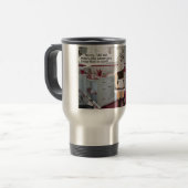 ステンレスタンブラー。彼女にとってハッピーアニバーサリー。 トラベルマグ (正面左)