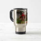 ステンレスタンブラー。感謝祭おめでとう。 トラベルマグ (正面左)