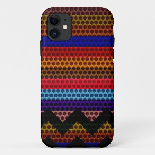 ステンレストライプのス鋼製ホールメタル2 Case-Mate iPhoneケース (裏面)