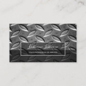 ステンレス抽象芸術ダイヤモンド金属プレート表面バス 名刺 (正面)