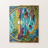 ステンレス海簡単ブレインアートパズルフォトパズル ジグソーパズル (縦)