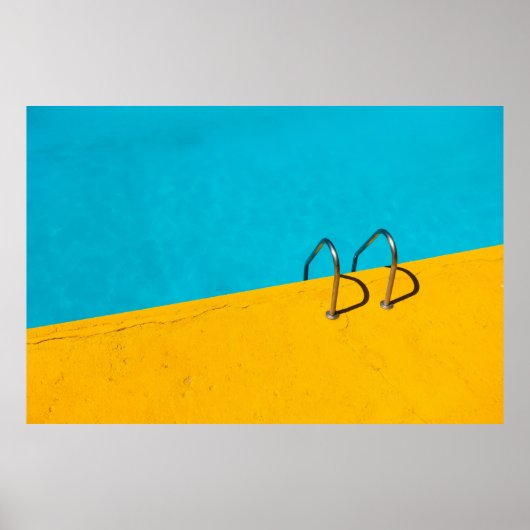 ステンレス製はしご付スイミングプール ポスター (正面)