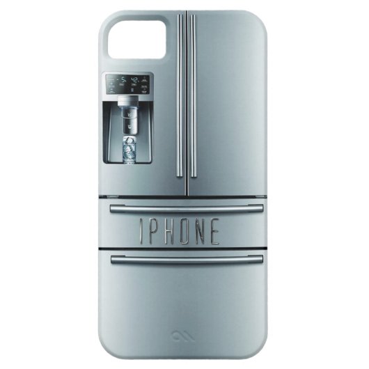 ステンレス製冷蔵庫ケース Case-Mate iPhoneケース (裏面)