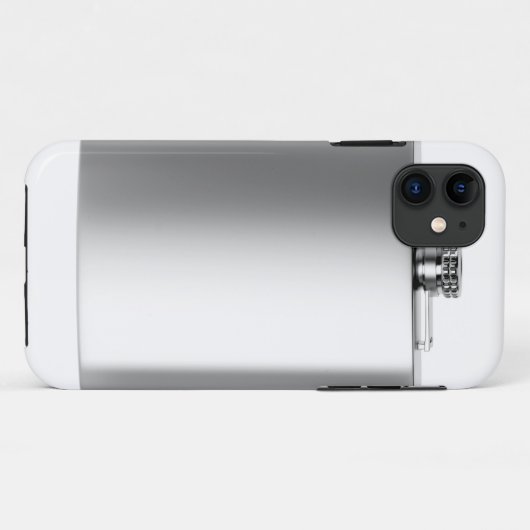 ステンレス鋼のお尻のフラスコ Case-Mate iPhoneケース (裏面(横))