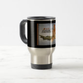 ステンレス鋼のタンブラーの上のB-17 Pin- トラベルマグ (正面左)