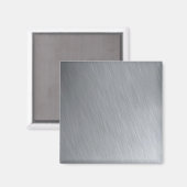 ステンレス鋼のテクスチャと照明のハイライト マグネット (正面/裏面)