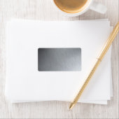 ステンレス鋼のテクスチャと照明のハイライト ラベル (インサイチュ)