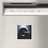 ステンレス鋼の上に火を付けたタバコと灰皿 マグネット (インサイチュ (食洗機))