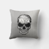 ステンレス鋼の効果の金属水晶スカル クッション (裏面)