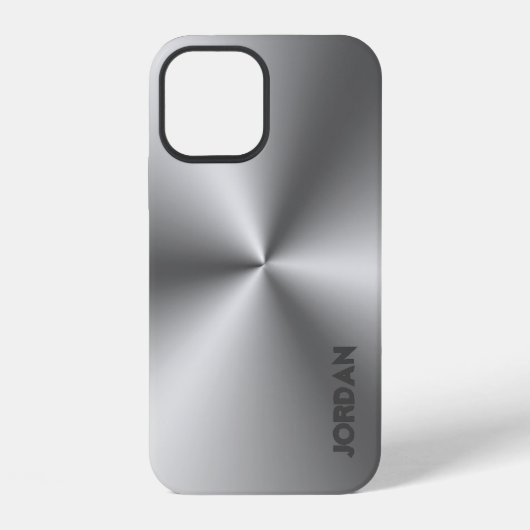 ステンレス鋼の外観 iPhoneケース (裏面)