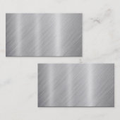 ステンレス鋼の質"ブランク" 名刺 (正面/裏面)