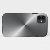 ステンレス鋼の金属の一見のiPhone 5の場合 Case-Mate iPhoneケース (裏面(横))