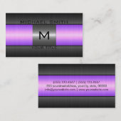 ステンレス鋼の金属 名刺 (正面/裏面)