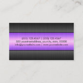 ステンレス鋼の金属 名刺 (裏面)