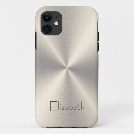 ステンレス鋼の金属 Case-Mate iPhoneケース (裏面)