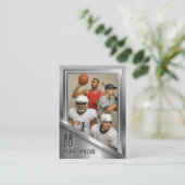 ステンレス鋼トレーディングカードカスタム、スポーツカード コーリングカード (スタンド正面)