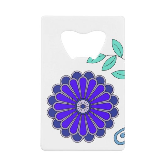 ステンレス鋼ボトルオープナーとアート クレジットカード栓抜き (正面)