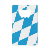 ステンレス鋼ボトルオープナーババリア国旗 クレジットカード栓抜き (正面)