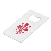 ステンレス鋼ボトルオープナー国旗 クレジットカード栓抜き (正面アングル)