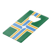 ステンレス鋼ボトルオープナー国旗 クレジットカード栓抜き (裏面アングル)