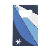 ステンレス鋼ボトルオープナー国旗 クレジットカード栓抜き (正面)