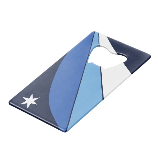 ステンレス鋼ボトルオープナー国旗 クレジットカード栓抜き (裏面アングル)