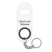 ステンレス鋼ボトルオープナー魚釣りバス キーホルダー栓抜き (裏面)