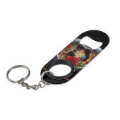 ステンレス鋼ボトルオープナー キーホルダー栓抜き (正面アングル)