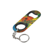 ステンレス鋼ボトルオープナー キーホルダー栓抜き (裏面アングル)