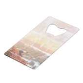 ステンレス鋼ボトルオープナー クレジットカード栓抜き (正面アングル)