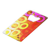 ステンレス鋼ボトルオープナー クレジットカード栓抜き (裏面アングル)