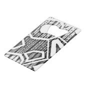 ステンレス鋼ボトルオープナー クレジットカード栓抜き (正面アングル)