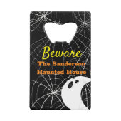 ステンレス鋼ボトルオープナー クレジットカード栓抜き (正面)