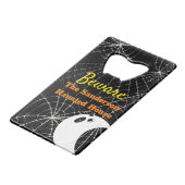 ステンレス鋼ボトルオープナー クレジットカード栓抜き (裏面アングル)