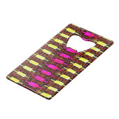 ステンレス鋼ボトルオープナー クレジットカード栓抜き (正面アングル)