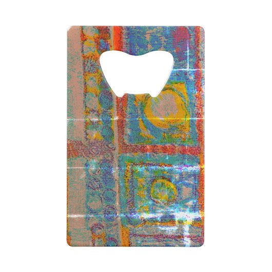 ステンレス鋼ボトルオープナー クレジットカード栓抜き (正面)