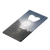 ステンレス鋼ボトルオープナー クレジットカード栓抜き (正面アングル)