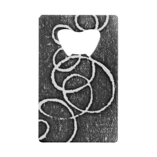 ステンレス鋼ボトルオープナー クレジットカード栓抜き (正面)