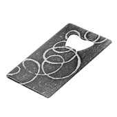 ステンレス鋼ボトルオープナー クレジットカード栓抜き (裏面アングル)