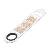 ステンレス鋼ボトルオープナー スピード栓抜き (正面アングル)