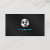 ステンレス鋼力ボタンのハイテクなプロフェッショナル 名刺 (裏面)