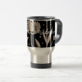 ステンレス鋼彫刻タンブラー、ギフトパーソナライズされたー トラベルマグ (正面右)