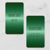 ステンレス鋼緑メタル 名刺 (正面/裏面)