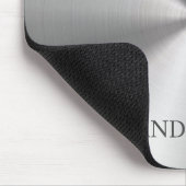 ステンレス鋼金属効果モノグラム マウスパッド (コーナー)