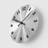 ステンレス鋼 ラウンド壁時計 (傾斜)