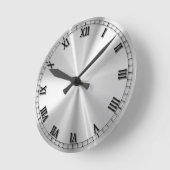 ステンレス鋼 ラウンド壁時計 (傾斜)