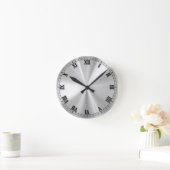 ステンレス鋼 ラウンド壁時計 (ホーム)