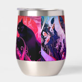 ステンレス タンブラー アールデコねこ (右面)