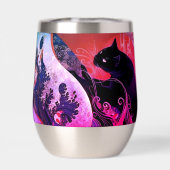 ステンレス タンブラー アールデコねこ (背面)